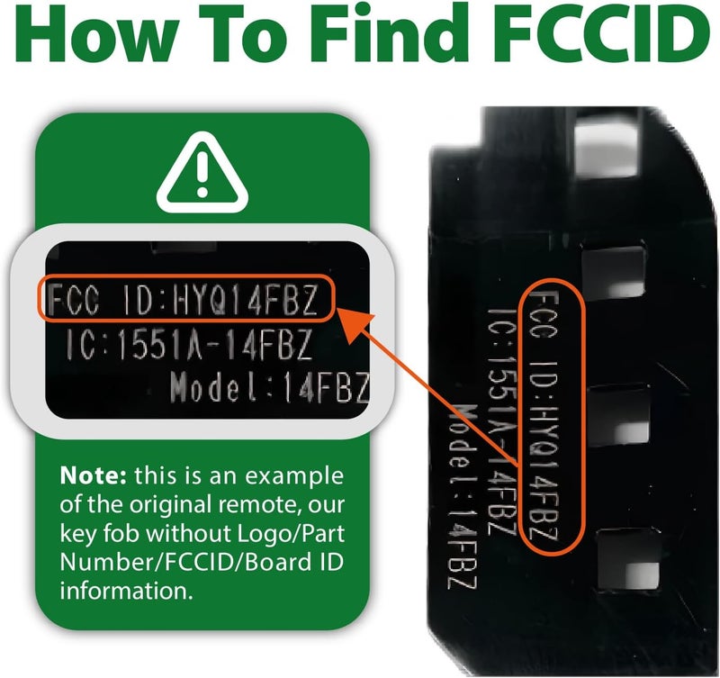 Keylessbest Car Key Fob Remote Keyless Entry Control HYQ14FBZ 315MHz 4 Button Replacement for Lexus Models - Image 3