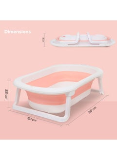 Collapsible Baby Bathtub Mini swimming pool bather for baby with Non slip design Pink - pzsku/Z3ABE747D28492C90AA7CZ/45/_/1694175663/bb932101-2445-4e49-8d29-1cf2321a0f2a