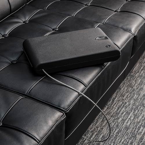 Barska Biometric Compact Portable Safe – Fingerprint Access, Steel Cable, Backup Keys, Mountable Design – for Travel, Home, Office, or Car Security - Image 3