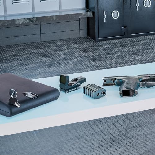 Barska Biometric Compact Portable Safe – Fingerprint Access, Steel Cable, Backup Keys, Mountable Design – for Travel, Home, Office, or Car Security - Image 5