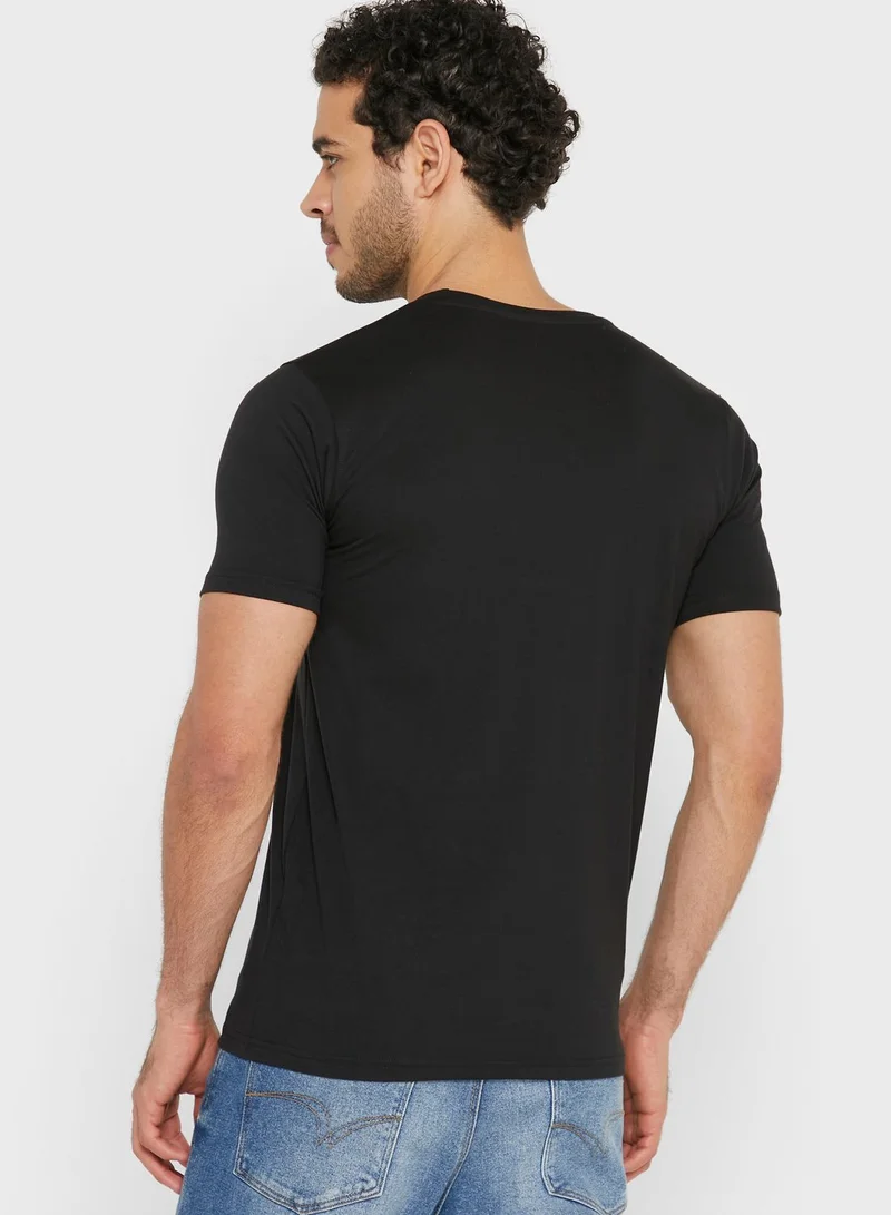 Seventy Five Basics  3 Pack Essential Crew Neck T-Shirts for Men | Best Price UAE