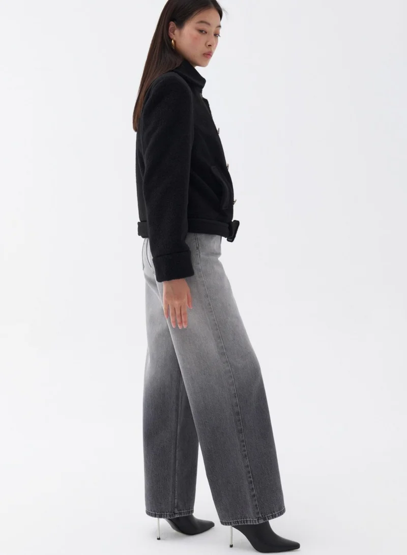Nocturne Padded Shirt Collar Coat