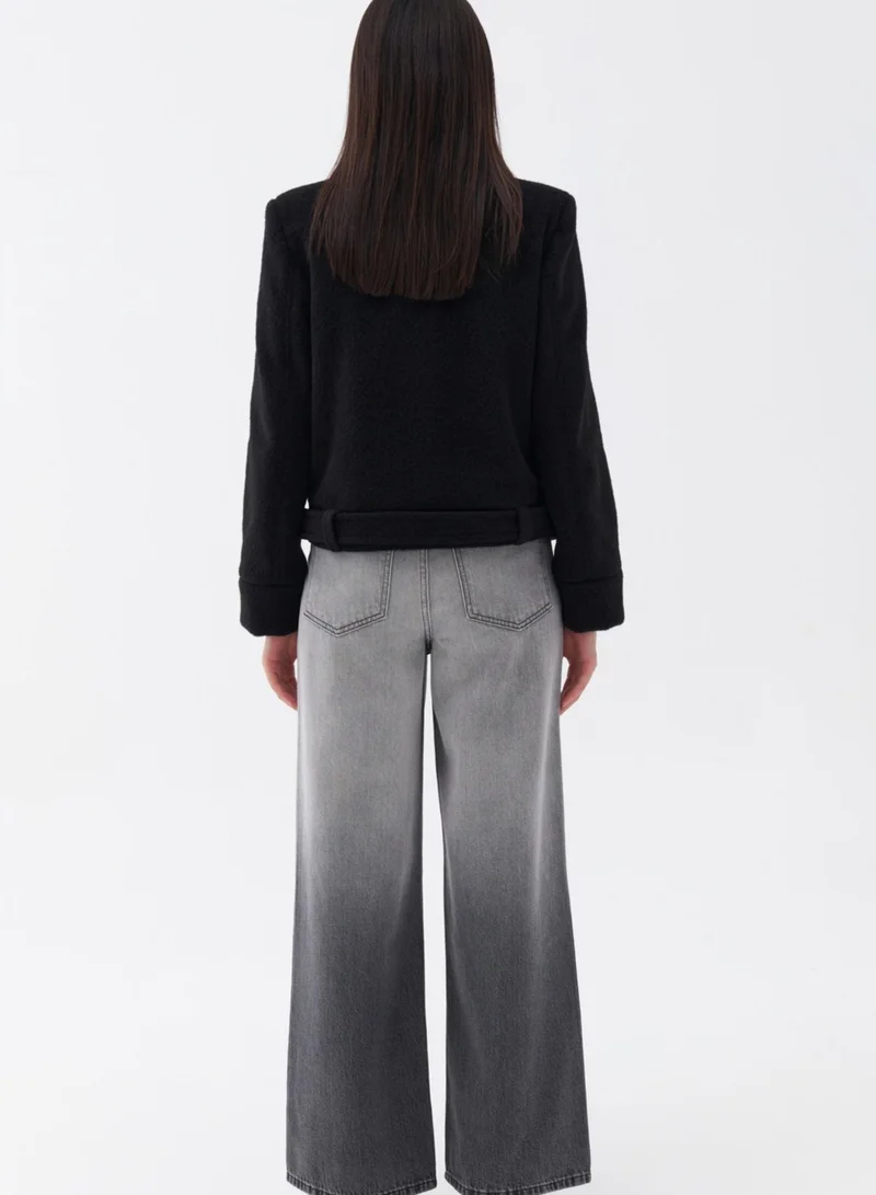 Nocturne Padded Shirt Collar Coat