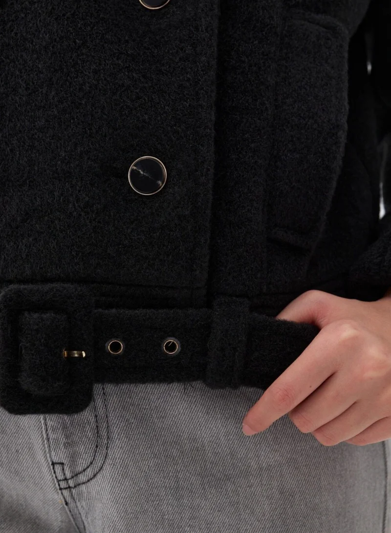 Nocturne Padded Shirt Collar Coat