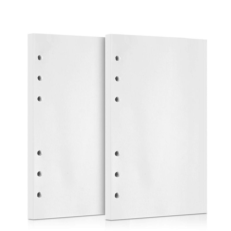 A6 Refill Paper, 320 Pages A6 Loose Leaf Paper 6 Hole Notebook Refills for 6 Ring Refillable Binder Notebook Planner Diary Journals Painting Personal Organiser-Blank Pages