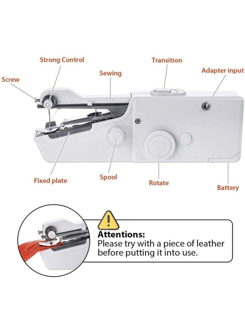 ELTRAZONE Handy Stitch Mini Sewing Machine Portable Handheld Beginner Sewing Products Handy Stitching Device - Image 3