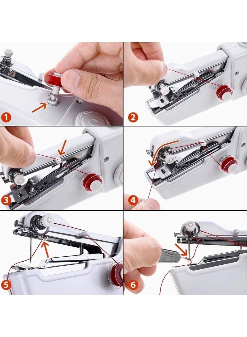 ELTRAZONE Handy Stitch Mini Sewing Machine Portable Handheld Beginner Sewing Products Handy Stitching Device - Image 2