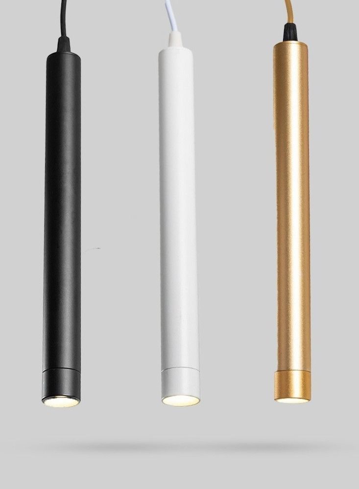 يوكاندل مصابيح ليد معلقة اسطوانية الشكل لون أسود - Image 1