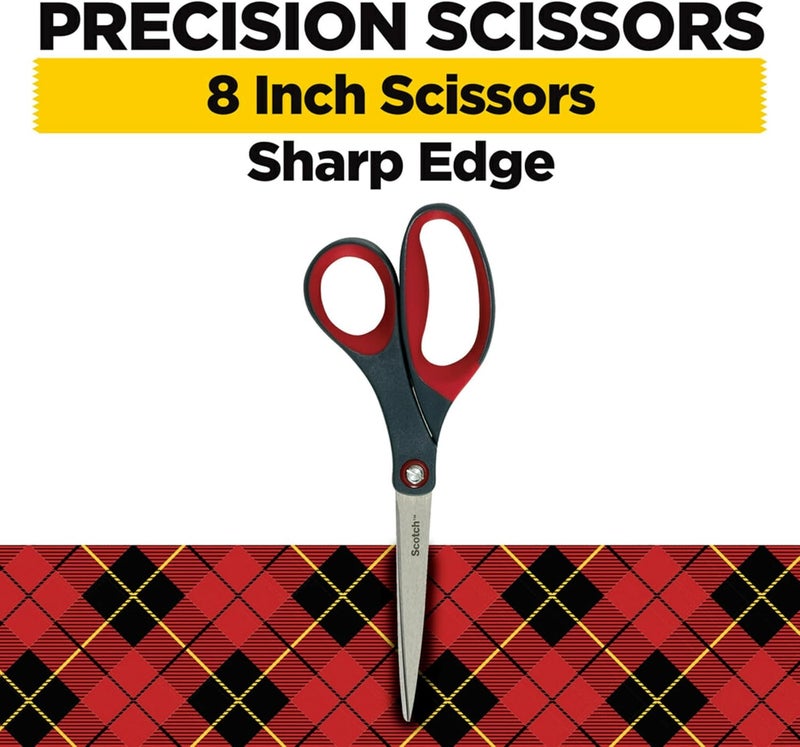 Scotch Precision Scissors 6 in (15 cm) - Stainless Steel Blades with Ergonomic Comfort Grip - Image 2