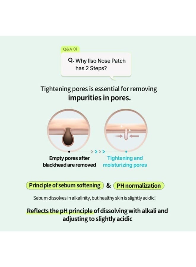 ilso Natural MILD Clear Nose Patch Blackhead Remover, Korean Skincare, 5 PCS - Image 3