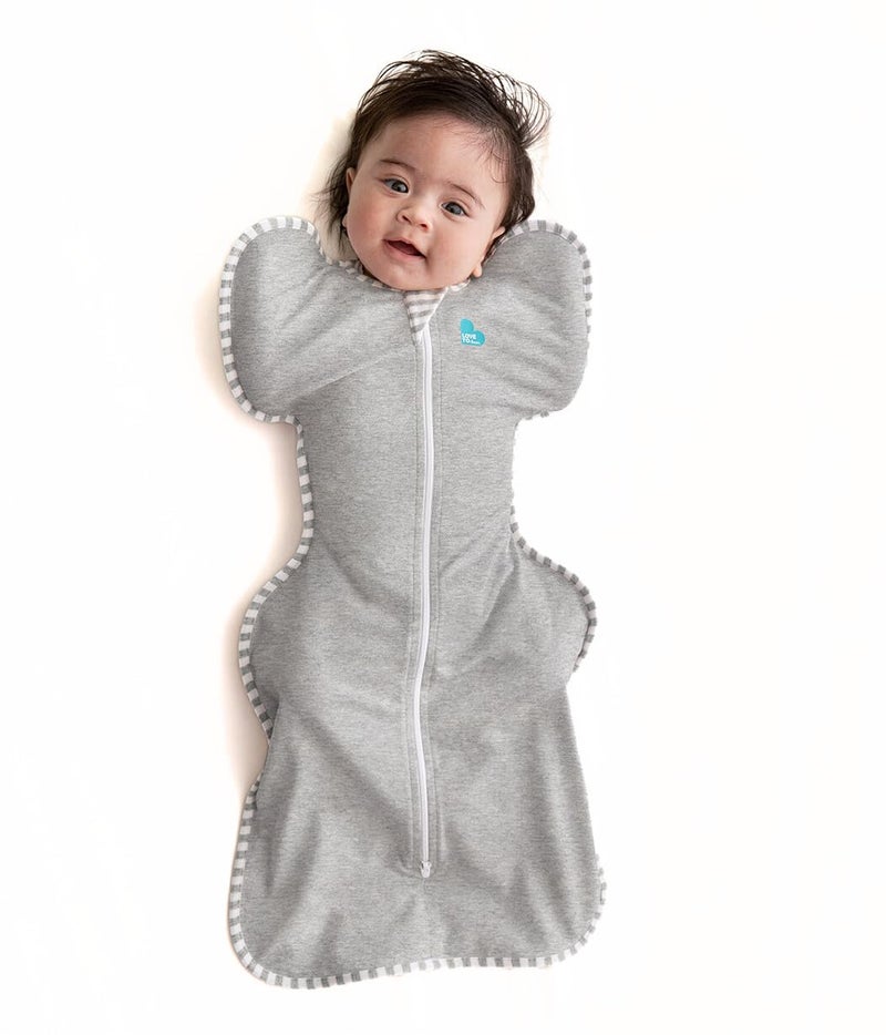 Love to Dream Swaddle UP, Baby Sleep Sack, Self-Soothing Swaddles for Newborns, Improves Sleep, Snug Fit Helps Calm Startle Reflex, New Born Essentials for Baby, 1.0 TOG, 13-19 lbs, Gray - Image 1