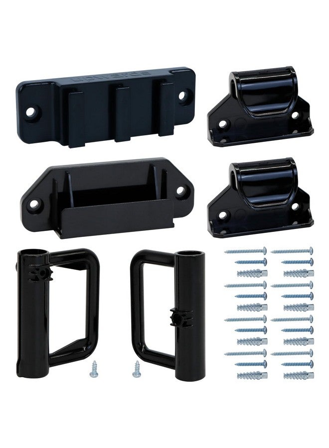 KISKIZ Retractable Baby Gate Replacement Parts (Black) Hardware Full Set Wall Mounting Accessories with Brackets Anchors and Screws - Image 1