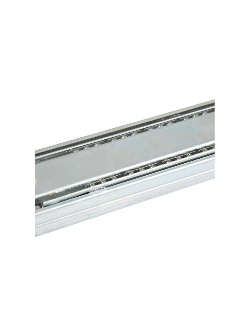 Robustline Drawer Slides | Side Mounted | Soft Closing | Silver | 18 inch | 2 Pieces - Image 3