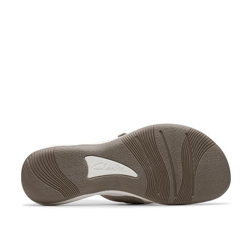 Clarks Women's Breeze Sea Flip-Flop, Light Taupe Synthetic, 8 - Image 4