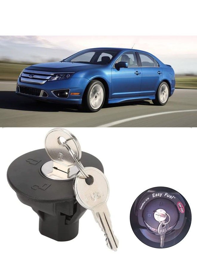 ZVEV Locking Gas Cap Lock Fuel Cap Replace 8U5Z-9C268-B Compatible With Ford F150 Edge Escape Expedition Explorer Focus Fusion Taurus - Image 1