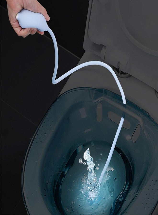 BaoFufc Foldable Sitz Bath Flusher Soaking With Suction Cup With Sprayer Bidet Flusher For Bathtub Perineal Soaking Bath Sitz Bath Flusher Tube - Image 3