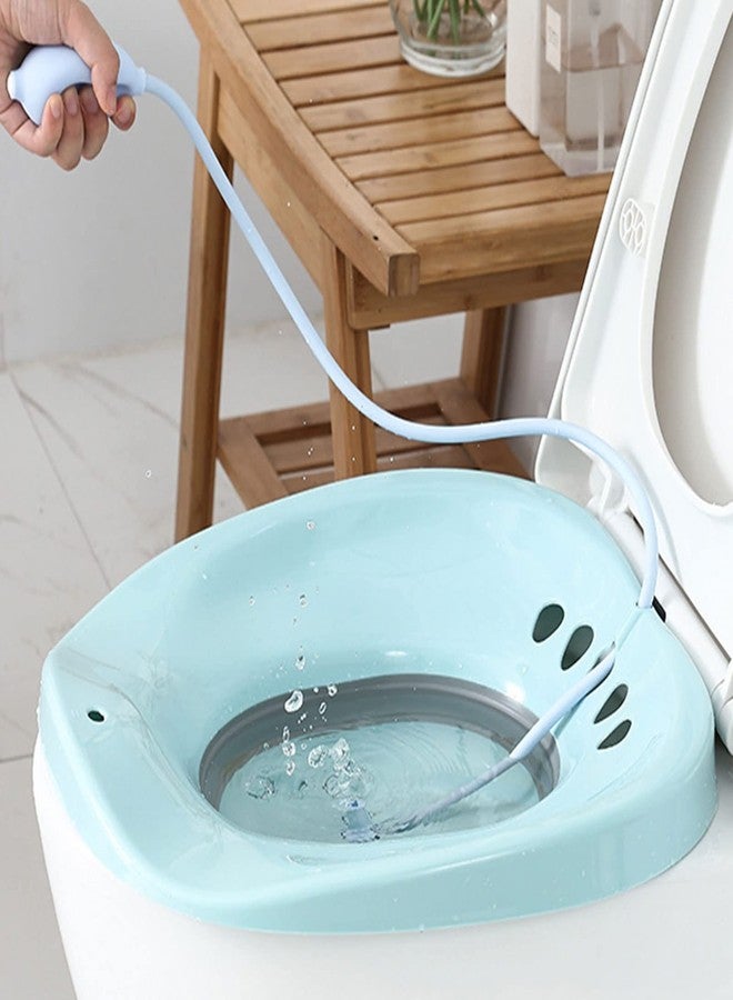 BaoFufc Foldable Sitz Bath Flusher Soaking With Suction Cup With Sprayer Bidet Flusher For Bathtub Perineal Soaking Bath Sitz Bath Flusher Tube - Image 2