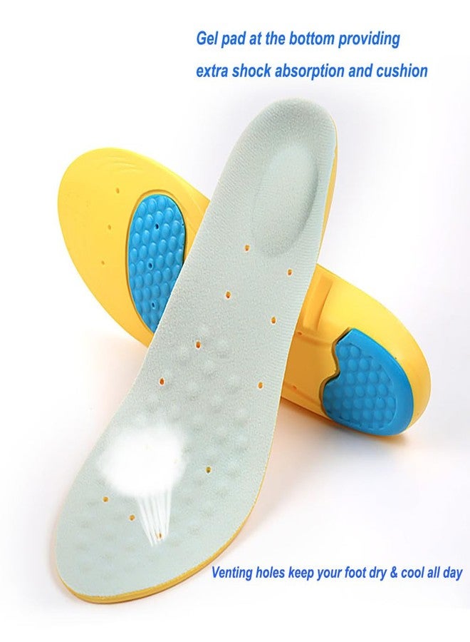 Basmile Insoles Memory Foam Insoles Shoes Inserts for Men and Women, Kids, Providing Arch Support, Cushion and Shock Absorption, Relieve Foot Pain (M（Men's 6-9/ Women 7-11）) - Image 2