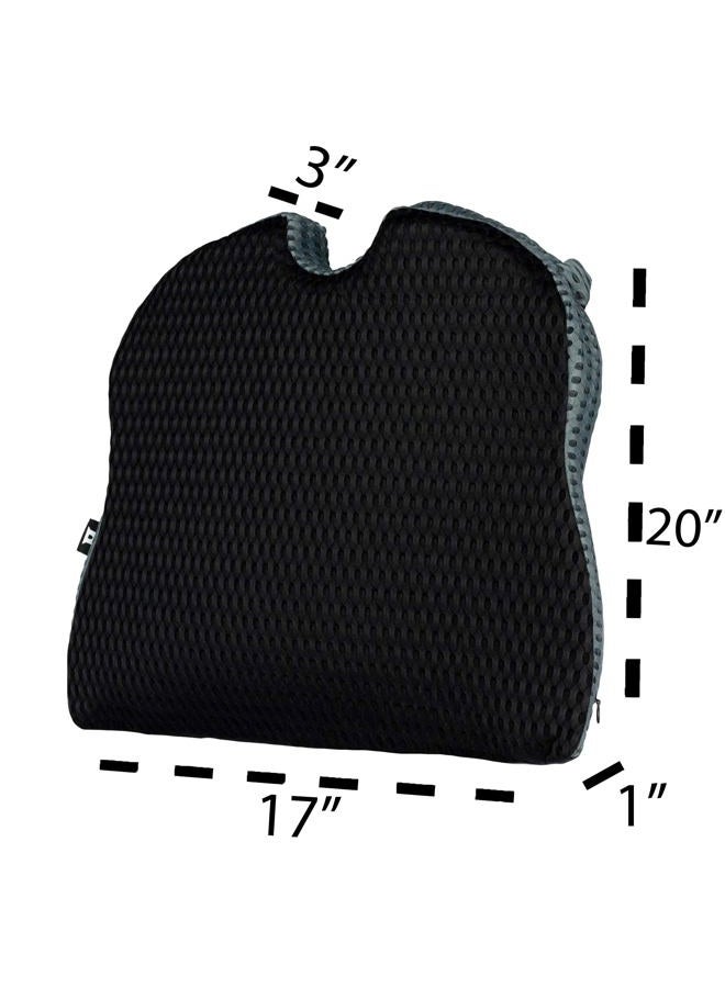 Castle Knight Wedge - Memory Foam Seat Cushion for Tailbone and Back Pain Relief - Coccyx Cutout Seat Pillow for Office Chairs, Autos, and Other Household Seating - Image 2