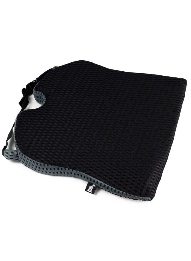 Castle Knight Wedge - Memory Foam Seat Cushion for Tailbone and Back Pain Relief - Coccyx Cutout Seat Pillow for Office Chairs, Autos, and Other Household Seating - Image 3