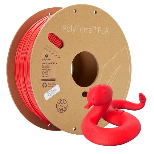 Polymaker Matte PLA Filament Lava Red 175mm 1kg 3D Printing Filament PolyTerra 3D Printer PLA Filament
