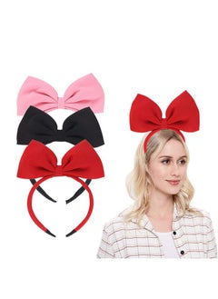 MXXGMYJ Hairband - 1Pcs Black Bow Headband Hair Accessories For Christmas Halloween Party Cosplay Costume Gifts For Girls Teen Women  - Image 1