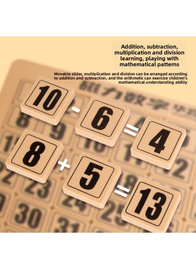 Huarong Road Sliding Puzzle Digital Special Primary School Students Hualong Three Kingdoms Children's Educational Toys Competition Magnetic Number HB-Color:[great Value 3 Pieces] 3+4+5 Level Magnetic Digital Huarong Road  - Image 5