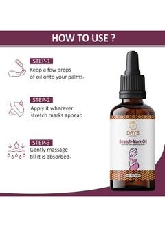 7 Days 7DAYSNATURAL Stretch Mark Oil for Pregnancy | Boosts Elasticity & Fades Stretch Marks | Coconut Oil Blended with 9 Botanical Oils(30 Ml)  - Image 3