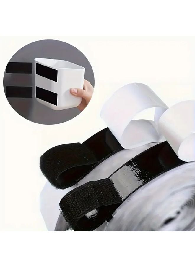 Black Double Sided Adhesive Tape 2 Rolls Strong Sticky Fastening For Home Office - Image 2