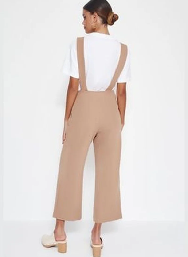 trendyol Mink Woven Button Detailed Overalls TWOSS19LJ0356