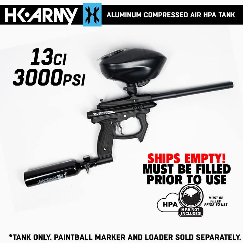 HK Army خزان الهواء المضغوط HK Army 13ci/3000psi لنظام الطلاء مع منظم - أسود - Image 2