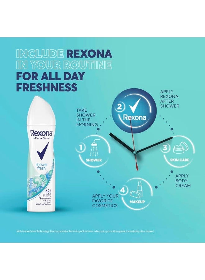 ركسونا مزيل العرق للنساء - رائحة الانتعاش بعد الاستحمام (عبوة من 3) - view 2