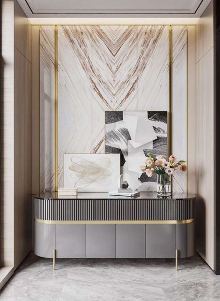 Generic Entrance table 90 x 40 x 200 cm - grey  - Image 1