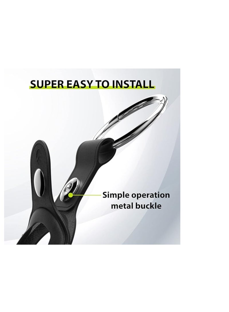 Switcheasy Wrap (Leather) For Airtag - Saddle Brown - Image 4