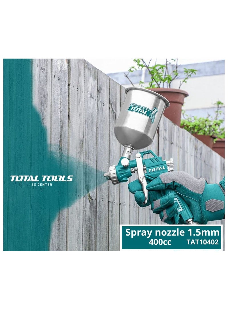 توتال مسدس رش الهواء - فوهة 1.5 مم، 400 مل، موصلات متعددة - Image 4