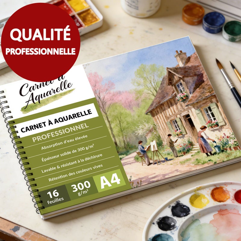 دفتر رسم بنظام البورتفيه المحمول للرسم في الهواء الطلق، بحجم A4 مع غلاف صلب، ربما موضوع الطبيعة الربيعية الريفية (حسب الاسم "Spring Breeze Country")، قياس 8.27 × 11.69 بوصة، 16 ورقة من ورق مضغوط بارد بوزن 300 غ/م²، خالٍ من الأحماض ومناسب للحفظ الأرشيفي، عالي الامتصاص ومقاوم لنزيف الألوان، مع تجليد حلزوني مسطح قابل للطي. - Image 1