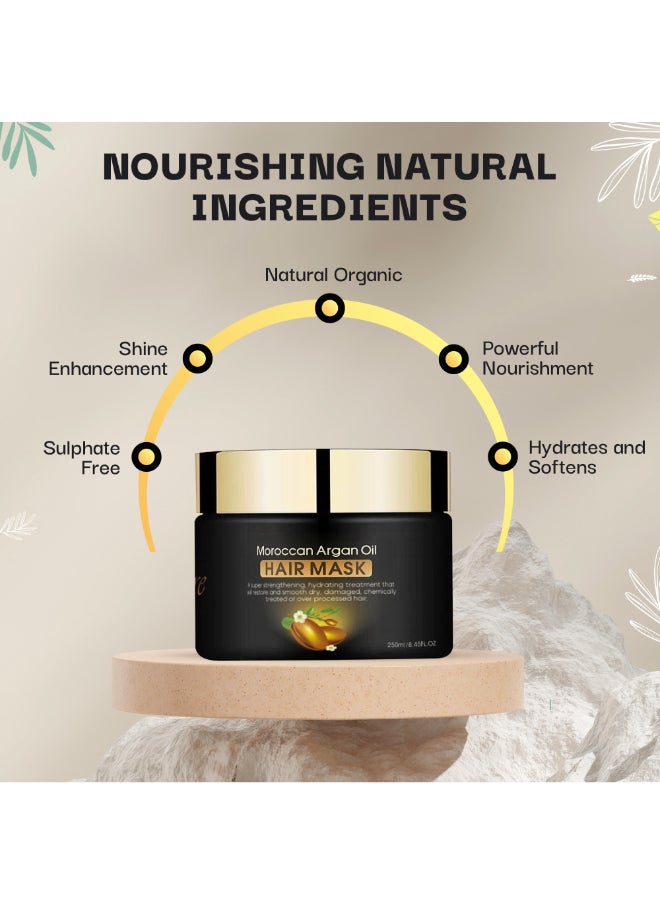 Couture Hair Pro Anti Hair Loss Argan Oil Mask, Scalp Repairing And Hair Regrowth Treatment Infused - 250 ML  - Image 3
