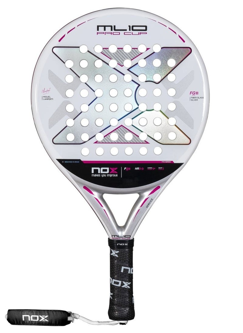 NOX Nox ML10 PRO CUP SILVER 2025 Padel Racket by Miguel Lamperti  - Image 1