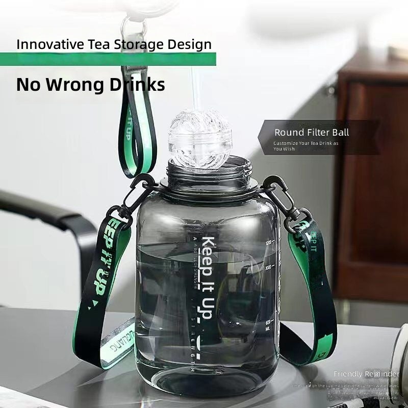 FUGUANG Sports Water Bottle with Strap, Large Capacity Tritan Design for Summer Fitness - Image 2