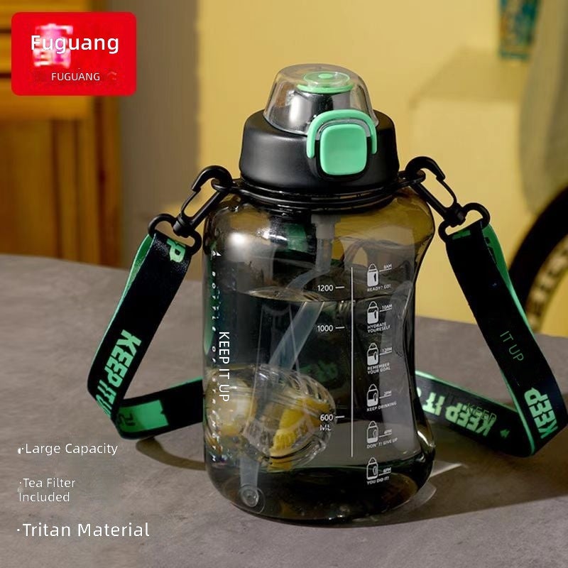FUGUANG Sports Water Bottle with Strap, Large Capacity Tritan Design for Summer Fitness - Image 4