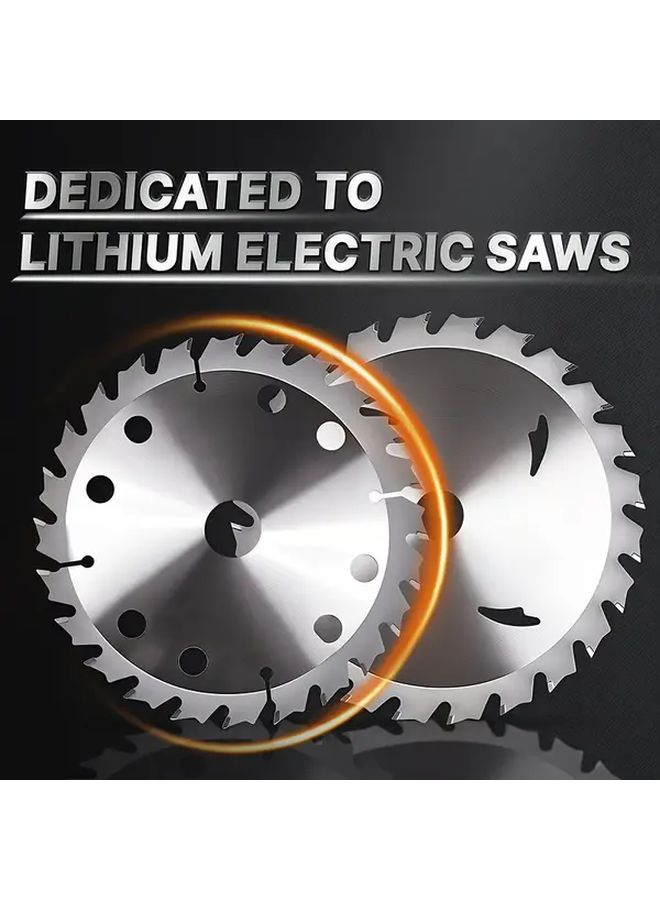 1 Piece High Hardness Alloy Lithium Battery Woodworking Cutting Disc 6.0 Inches With Reducing Ring For Woodworking Metalworking And DIY Projects - Image 2