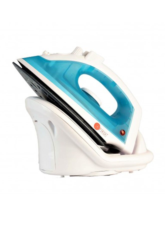 AFRA Cordless Steam Iron, 1600 W, Ceramic Coat Soleplate, Quick Reheat, Water Level Indicator, Overheat Protection, White/Blue, G-MARK, ESMA, ROHS, and CB Certified, AF-1600IRBL, with 2 years Warranty - Image 1