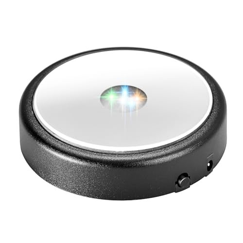 IFOLAINA LED Light Base Multicolor Round Display Stand for Crystal Art Lighted Base for 3D Glass Led Display Base Pedestal Plate Décor - Image 1