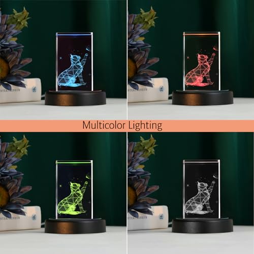 IFOLAINA LED Light Base Multicolor Round Display Stand for Crystal Art Lighted Base for 3D Glass Led Display Base Pedestal Plate Décor - Image 4
