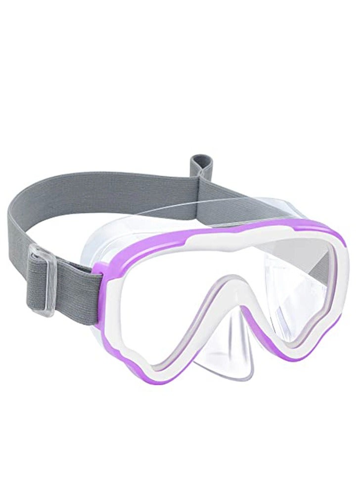 Generic Kids-Goggles with Nose Cover, Diving Mask Elastic Fabric Strap Anti Fog Anti Shattered Lens for Kids Swim Goggles 3-14 - Image 1