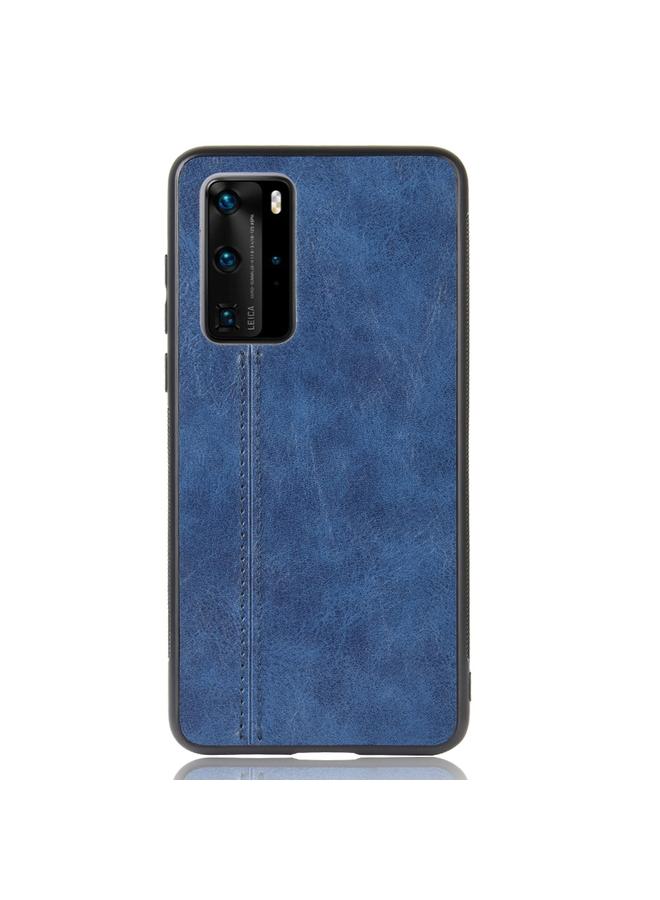 S-TOP Case For Huawei P40 Pro Shockproof Sewing Cow Pattern Skin PC + PU + TPU Case - Image 2