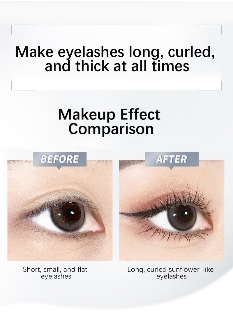 Novo Steel Tube Mascara, Volumizing Lengthening Defining Lifting Curling Multiplying Eye Makeup Lash Extension, No Smudging Long Lasting Waterproof Mascara for Women  - Image 5
