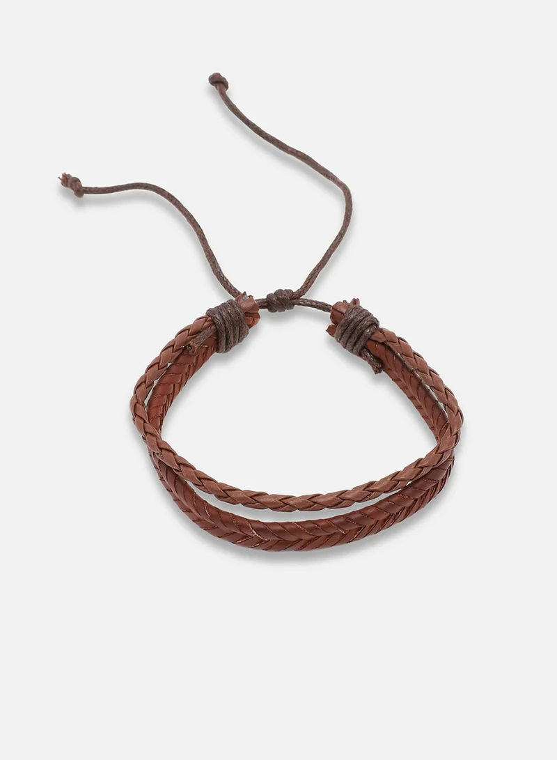 SOHI Trendy Casual Pu Leather Designer Artificial Bracelet Jewellery