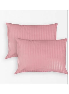 Rezlan UAE - Solid Striped Pillowcases set - 2x Pillowcases 50 x 75 cm - soft pillow covers (Pink) - pzsku/Z3AC0853883886D110EA4Z/45/_/1737647566/fcc711c7-3ebb-4bcc-aaf1-59ed5d4cd1a2