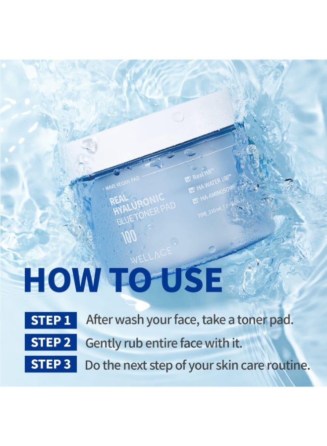 Wellage Real Hyaluronic Blue Toner Pad - Image 3